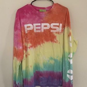 Pepsi tie dye long sleeve